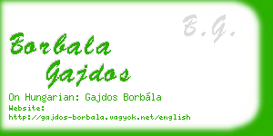 borbala gajdos business card